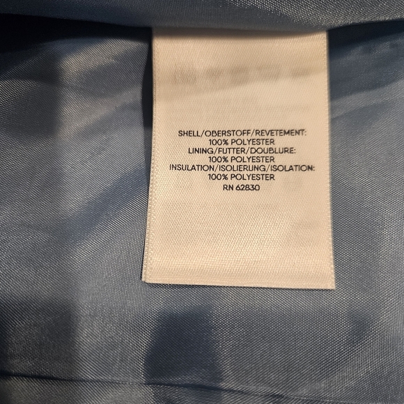 Women's Land's End Insulated Quilted Vest Muted Blue Floral Small 6-8 NWT - Picture 11 of 15